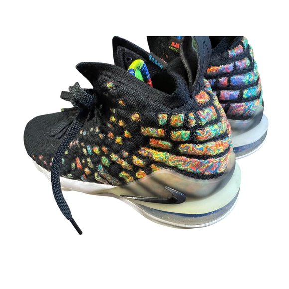Nike Lebron 17 Multicolor Gradient Knit Basketball Shoes US‎ 5.5Y - Picture 16 of 16